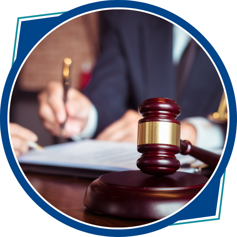 attorney writing, gavel